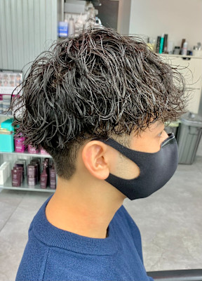 波巻きスパイラル/メンズパーマ/マッシュ