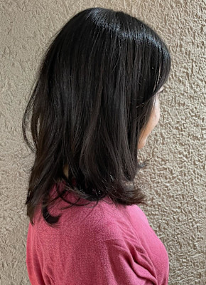 透け感のあるレイヤーミディアム