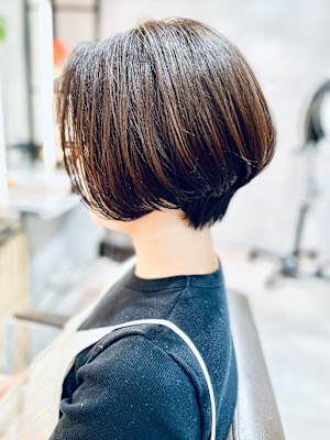 【大人キレイ】くびれグラデーションボブ×アッシュベージュ