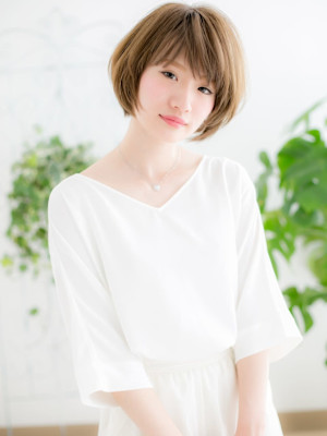 ハイトーンカラーで大人ミニボブa