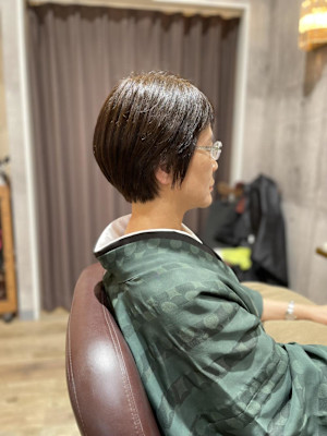 着物に似合うショートヘア