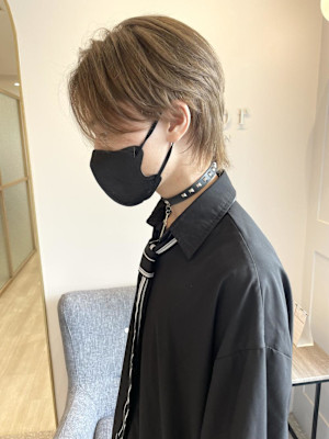 メンズショートウルフヘア