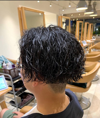 マッシュ×スパイラルパーマ