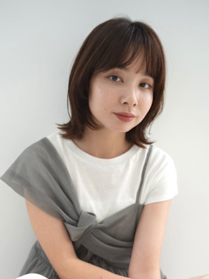 顔まわりレイヤー/外ハネボブ