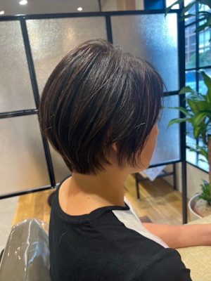 大人可愛い骨格補正カット/ハンサムショートカット小顔