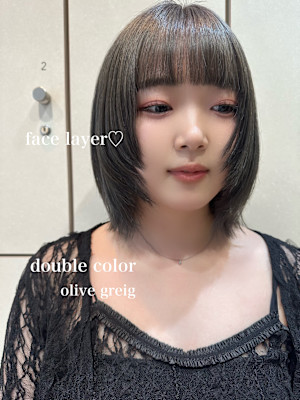 オリーブグレージュ×渡辺りん