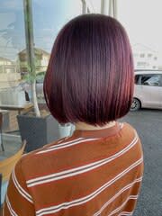 秋先取りカシスカラー【髪質改善/デザインカラー
