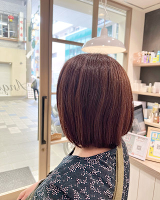 伸ばしかけボブスタイル