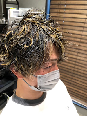 メンズパーマ/スパイラルパーマツイストパーマハイライト