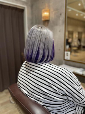 パープルonシルバー