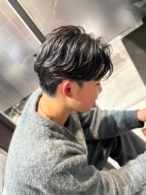 メンズヘア爽やかシークレットパーマ/ニュアンスパーマ