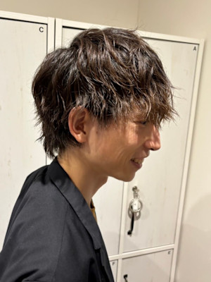 ツイストスパライルパーマ大人メンズヘア/ニュアンスパーマ