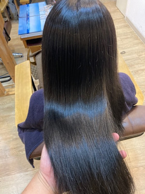お客様髪質改善データ1284（ブルーブラック）