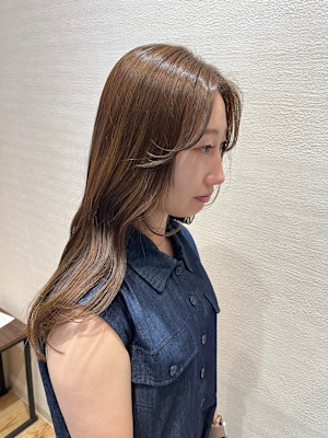 レイヤーカット/ニュアンスカラー/艶髪/美髪/デザインカラー