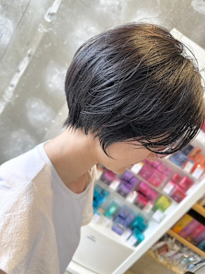 ハンサムショート/メンズライク/小顔カット/大人かわいい