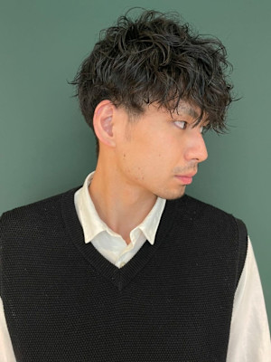 大人ショートパーマ