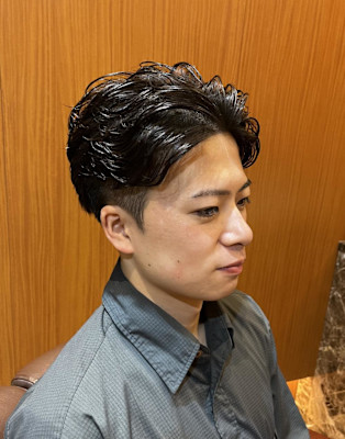 銀座　理容室　ビジネスマン　ナチュラルヘア