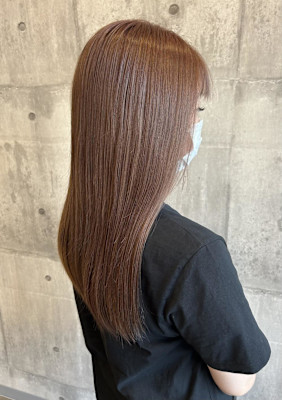 ピンクベージュ/ブリーチカラー