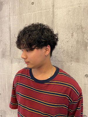 マッシュ×スパイラルパーマ