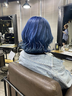 フルバング レッドブラウン 似合わせカット カルマパーマ