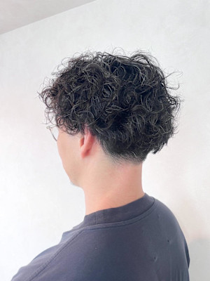 【 メンズ刈り上げパーマ　恵比寿】