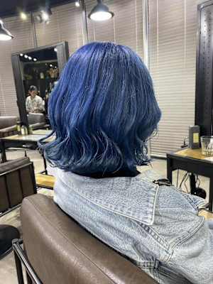 フルバング レッドブラウン 似合わせカット カルマパーマ