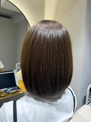 オリーブブラウン×ボブ 『銀座／個室』