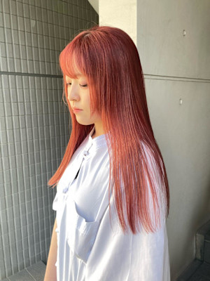 夏カラー/レッドカラー/ロングレッド