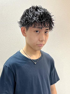 【平山明樹】波巻きスパイラルパーマ／ソフトマッシュ