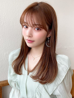 美髪/髪質改善/韓国/切りっぱなしボブ/フェイスレイヤー