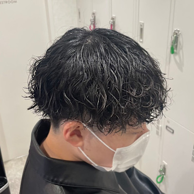 【港南台波巻きパーマ】【横浜メンズパーマ】