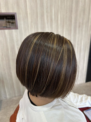 ボブでもハイライト