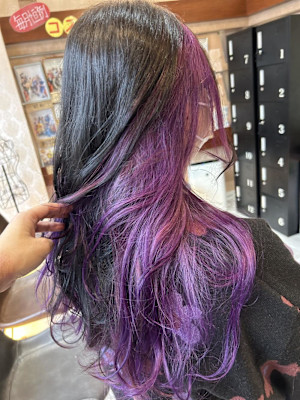 インナーカラーもするよ。