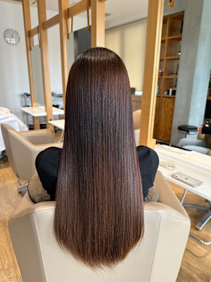 黒髪×サラ艶ロング