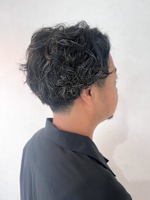 【 メンズ刈り上げパーマ　恵比寿】