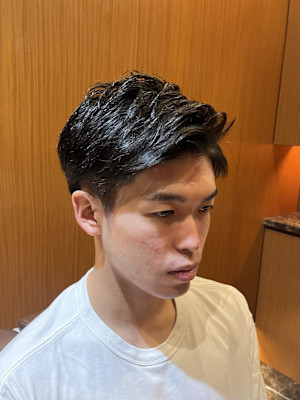 銀座　理容室　ツーブロック　ナチュラル刈り上げ