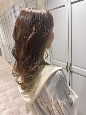 【and.S 銀座】ちょっぴり派手なインナーカラー