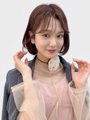 銀座20代30代韓国抜け感ボブ　フェイスレイヤー