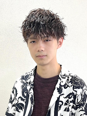 【平山明樹】ソフトツイストスパイラル／マッシュパーマ