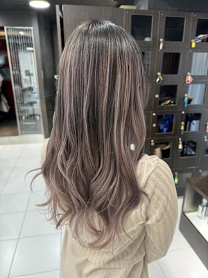 ピンクグレージュバレイヤージュ【錦糸町北口】