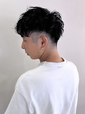 【老沼優希】ラフパーマで作る刈り上げマッシュ