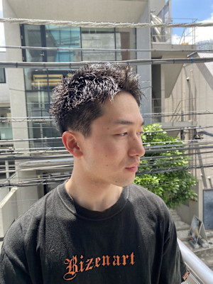 ウルフアッシュブラックカルマパーマベリーショート