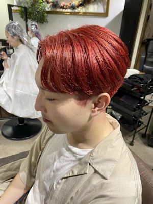 ウルフアッシュブラックカルマパーマベリーショート