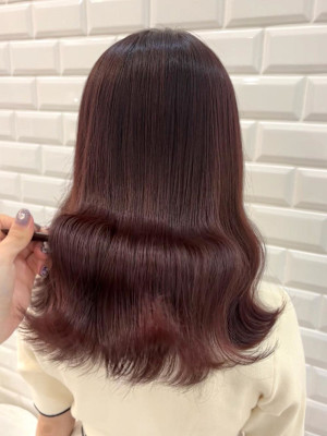 ブリーチなしダブルカラーで出来るピンク＊まゆ