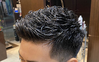 アイロンパーマ　ビジネススタイル