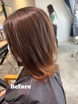 エンドハイトーングラデーションカラー/30代40代/大橋