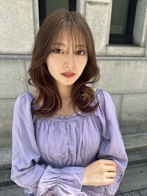 大人可愛い波巻きセミディ【銀座/有楽町】30代40代50代