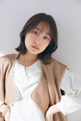 ナチュラル外はねボブ×透明感カラー【池袋・池袋東口】