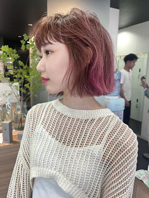 【ハクラ】ルーツカラー ピンクベージュ ピンク