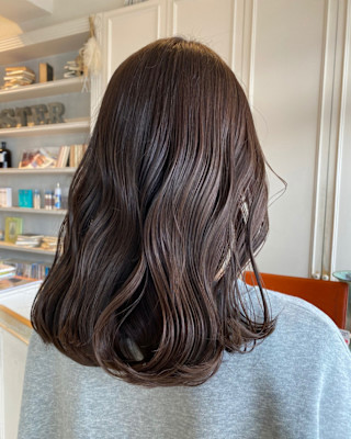 ショコラブラウン　ブリーチ無し ダブルカラー 髪質改善カラー